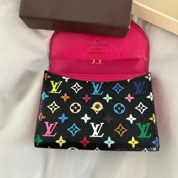 Louis Vuitton Black Multicolor Card Holder - Picture 3 of 4